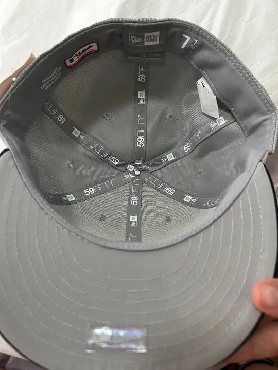 Boné New York Yankees Cinza - New era 7 7/8 - Foto 4