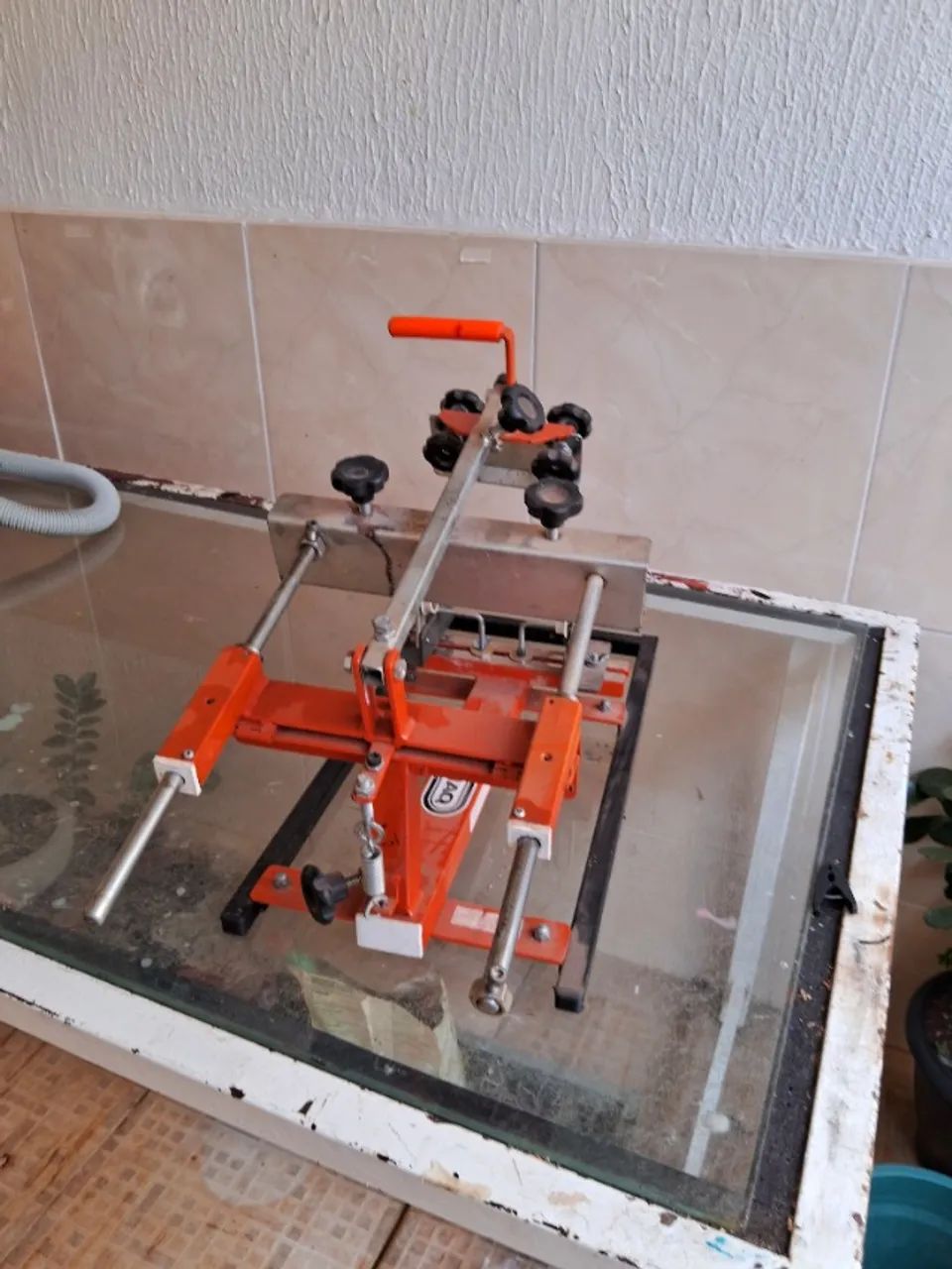 vendo maquina manual de imprimi copos em serigrafia - Foto 4
