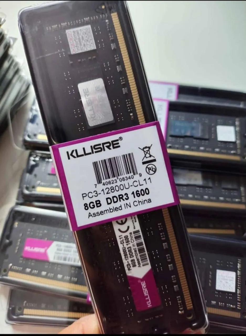 Memória RAM 8GB DDR3 1600MHz