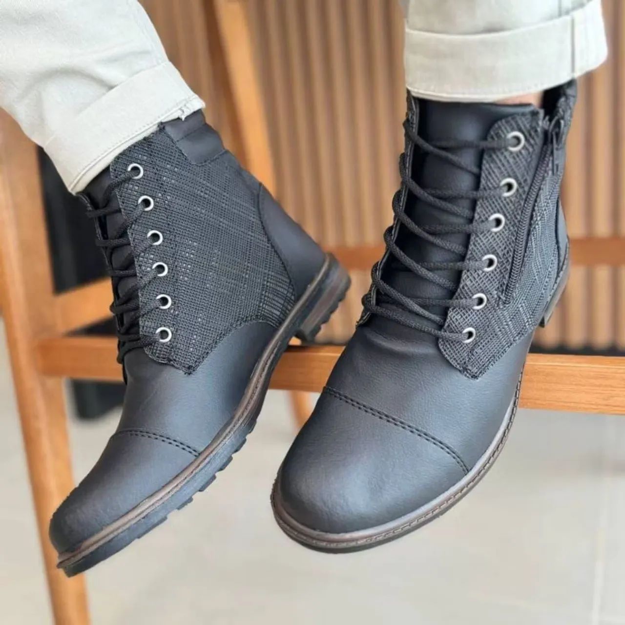 Bota Masculina Coturno Casual  - Foto 2