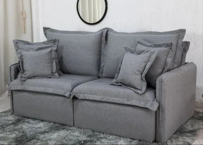 Sofá Cama Retrátil Lima Linho 2,20m