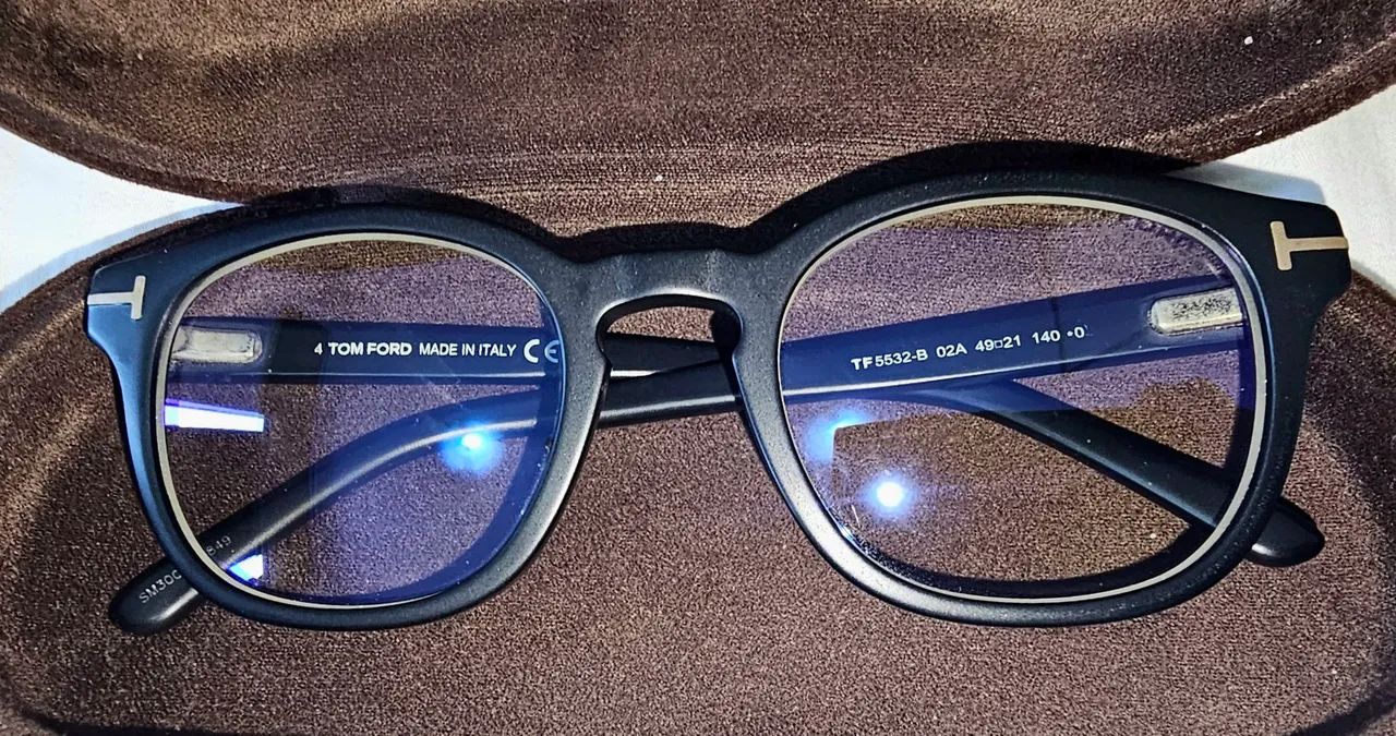 Oculos Tom Ford Clip On Preto  - Foto 6