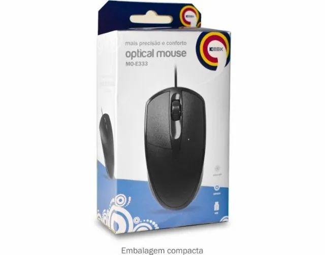 Mouse Usb Óptico K-mex Mo-e333 *ENTREGA GRÁTIS* - Foto 2