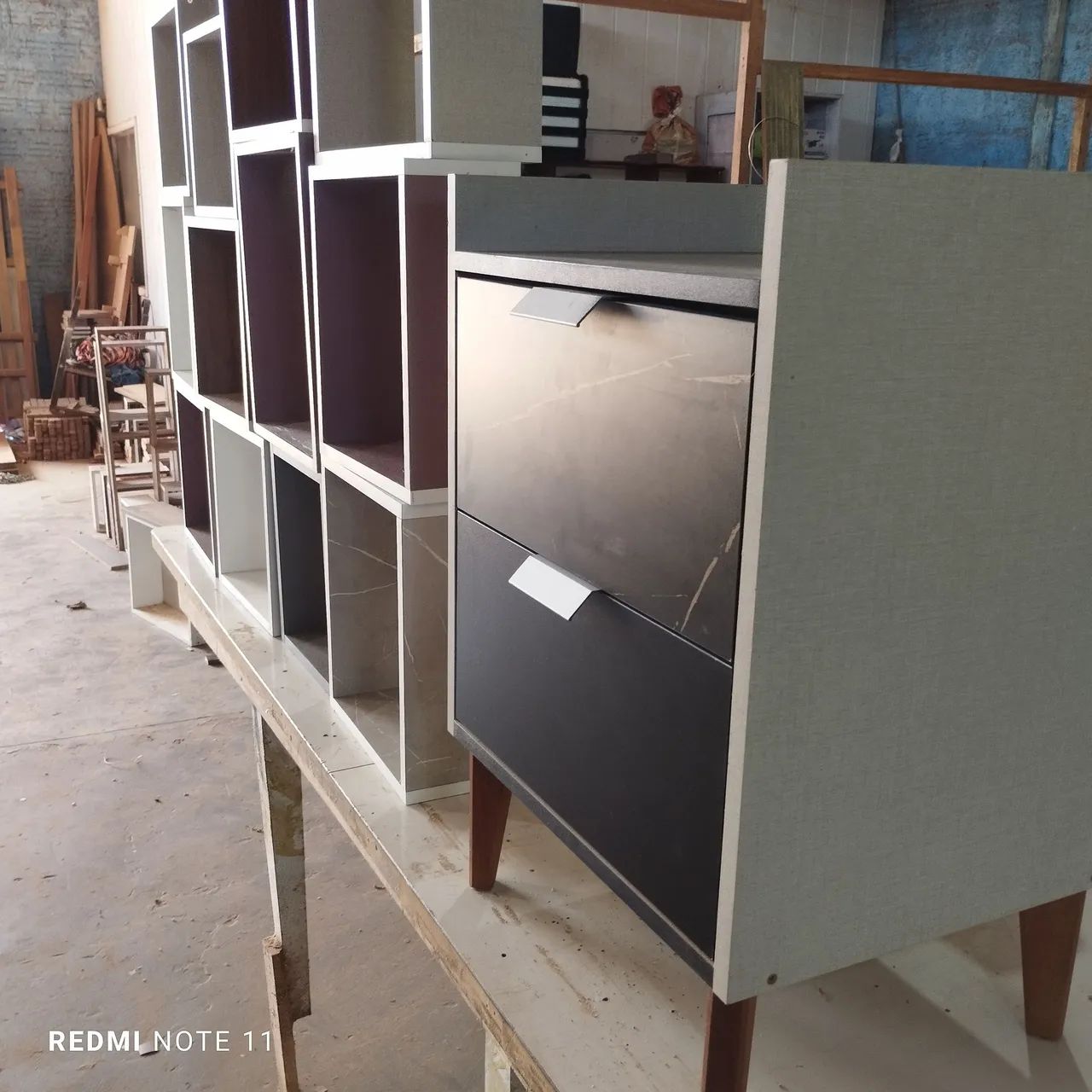 Penteadeira de Madeira com 2 Gavetas - Foto 6