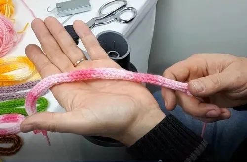 Máquina de tricotin / rabo de gato de metal - Foto 4