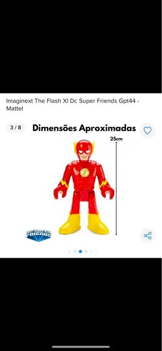 Lote brinquedos - homem aranha, the flash e dinossauro  - Foto 3