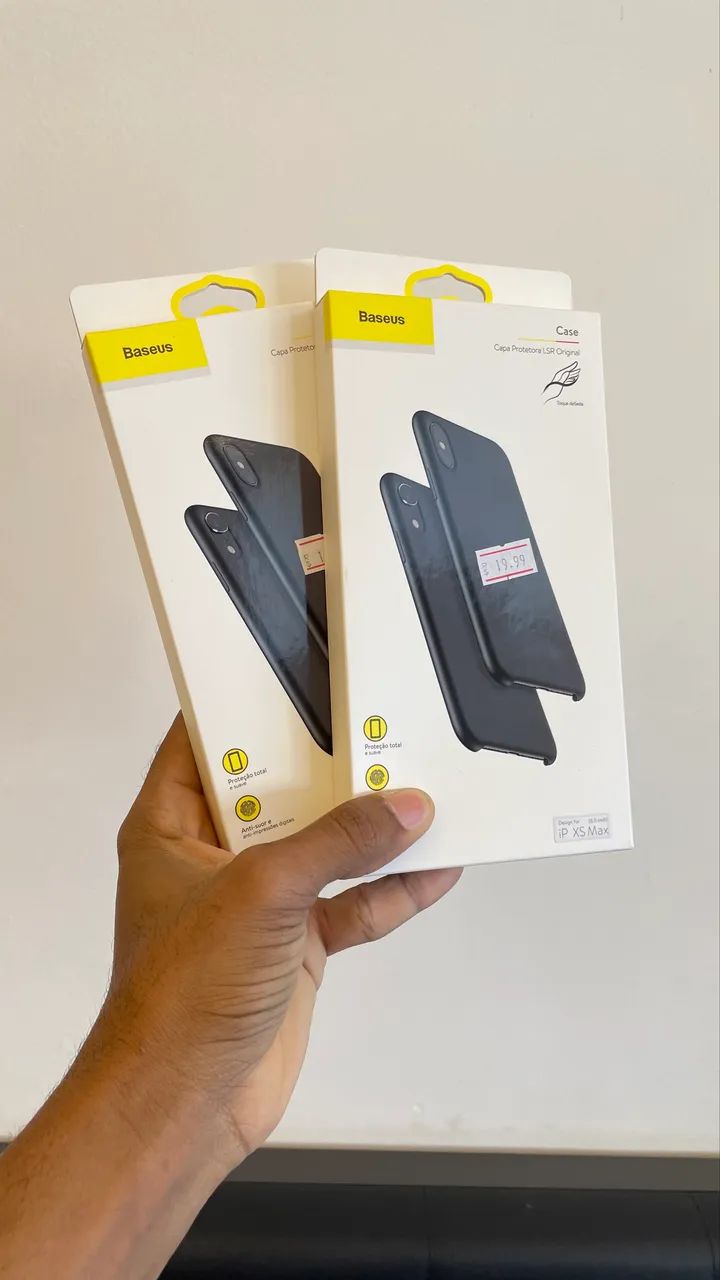 CAPA ORIGINAL BASEUS IPHONE XS MAX PRETA CASE - Foto 3