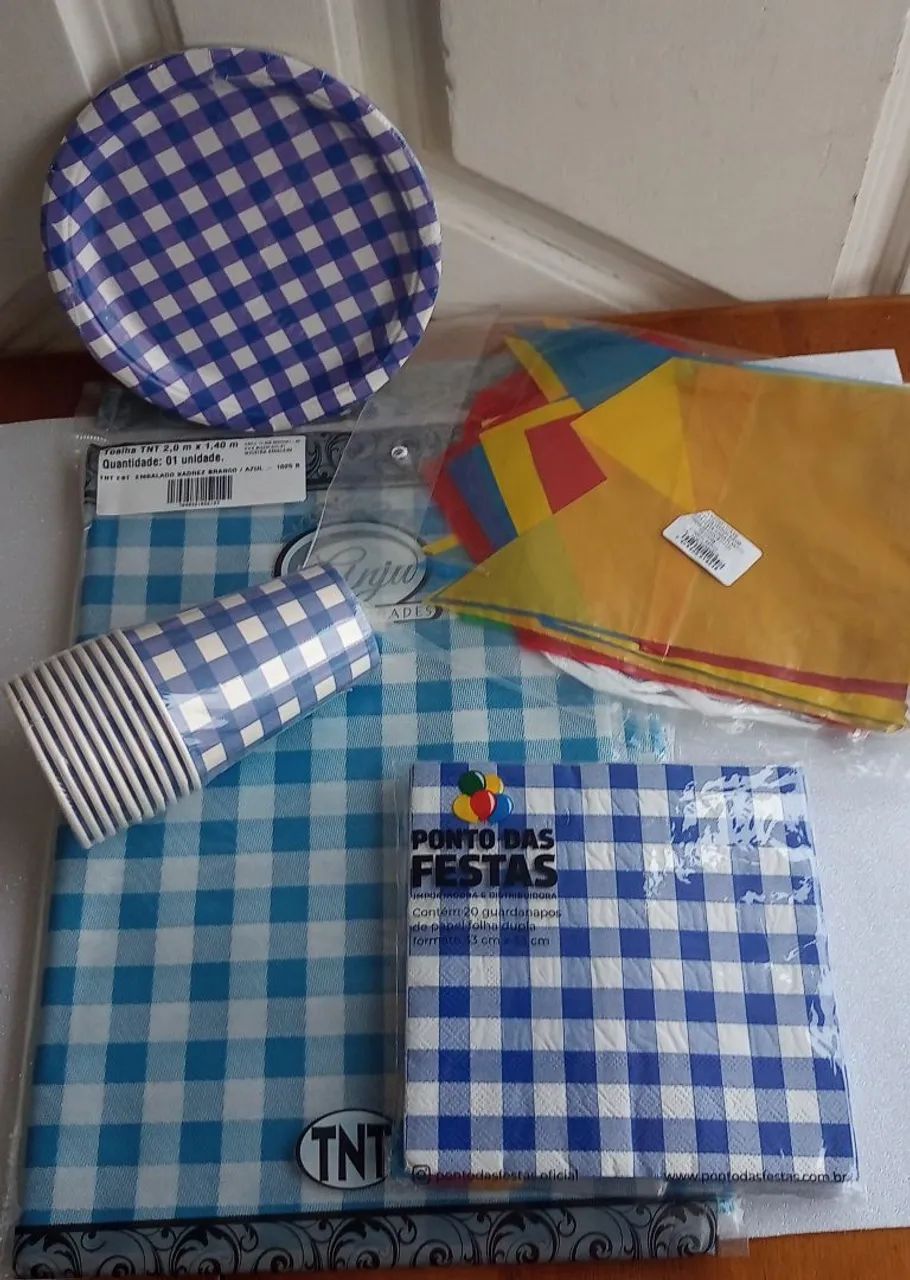 Kit descartáveis Xadrez - Foto 5