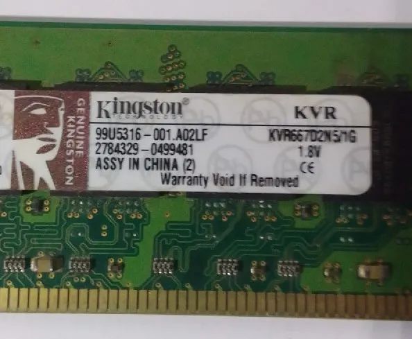 Kingston RAM Memory KVR667D2N5/1G 667MHz63824110950401121