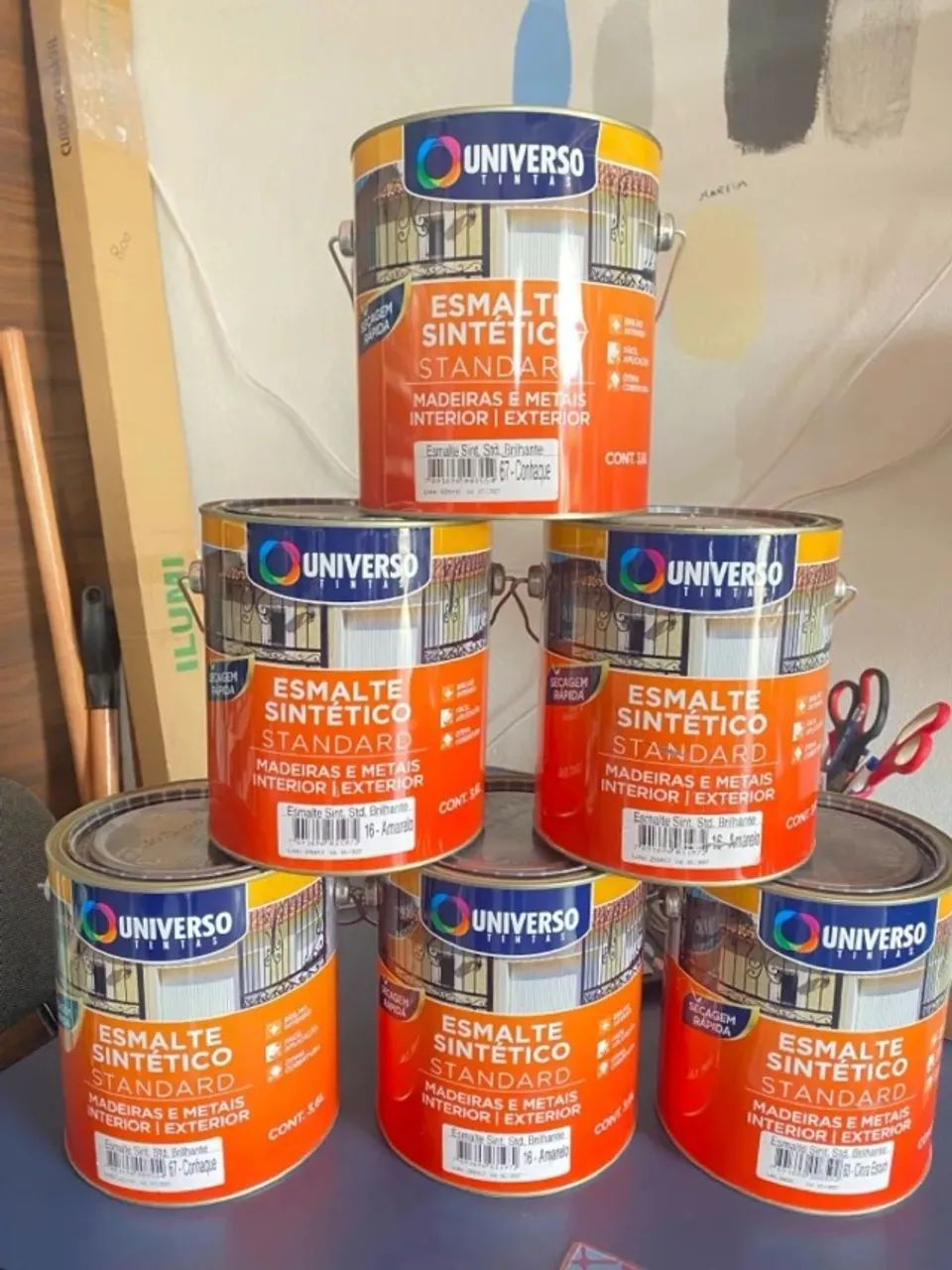 Tinta Esmalte Sintético Standard Amarelo Universo Madeira E Metal 3,6 L - Foto 2