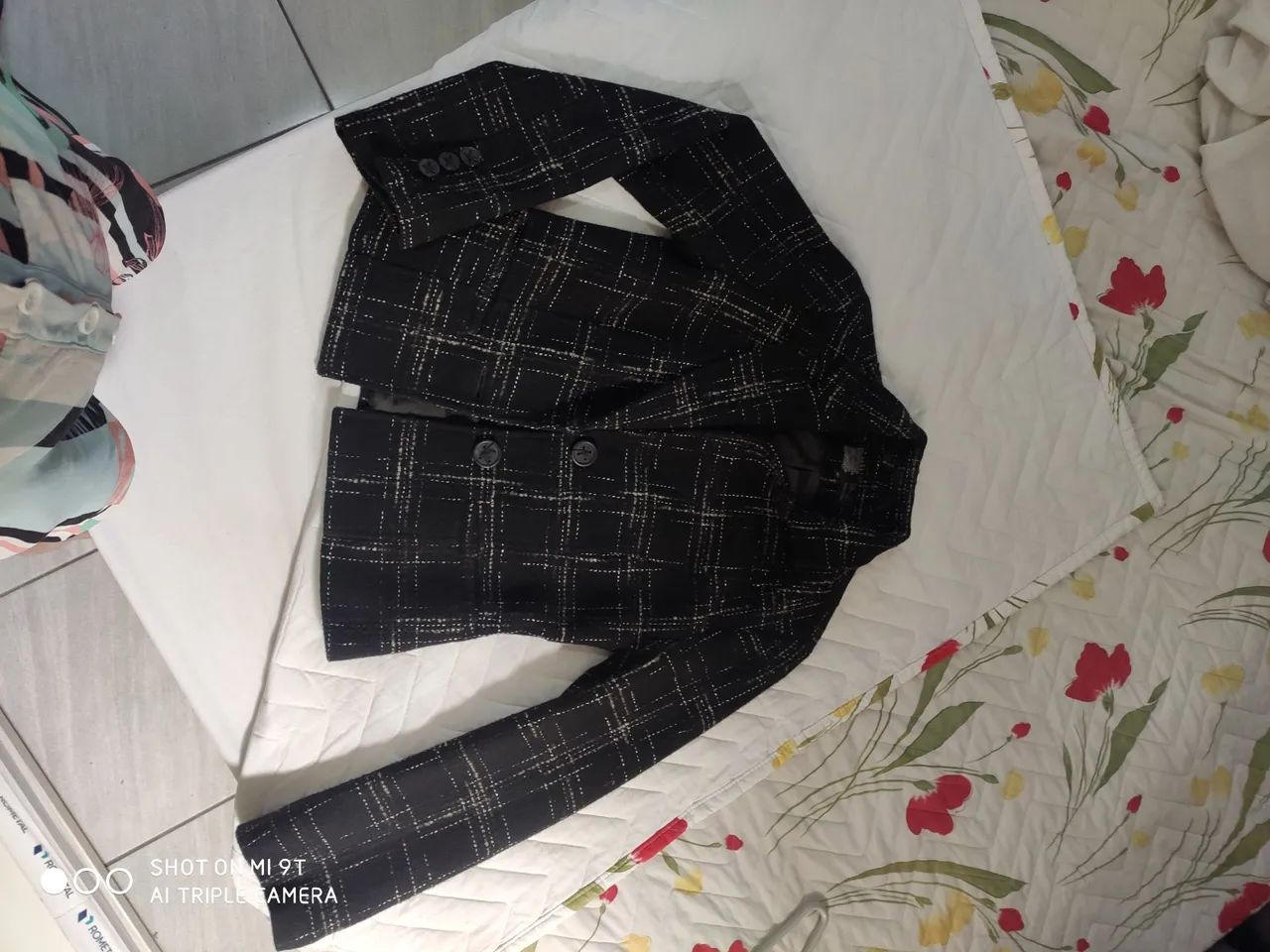 Blazer Shoulder Tam 40 - Preto e Branco - Foto 5