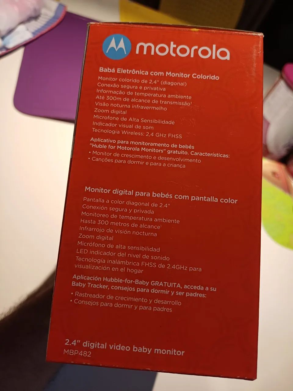 Babá Eletrônica Motorola MBP482 - Vídeo Digital 2.4" - Foto 4