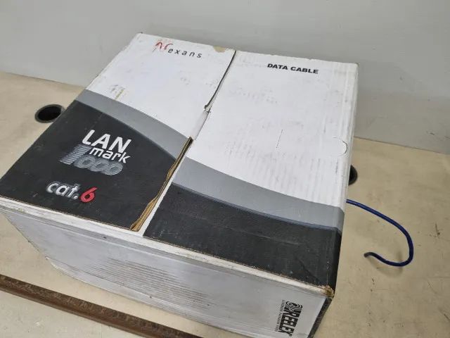 Caixa De Cabo De Rede 1000Gb Cat.6+, Cm 305 Metros, 24 Awg,- 100% Cobre + Brindes ! - Foto 2