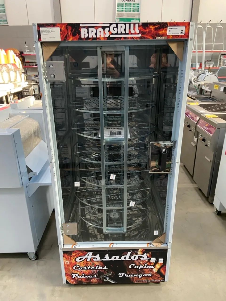 BR-55 ASSADOR DE FRANGO 7 GRELHAS 56 FRANGOS 120KG - BRASGRILL