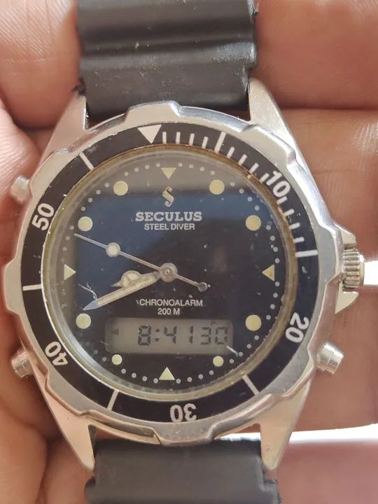 Relógio Seculus Steel Diver - Cronógrafo