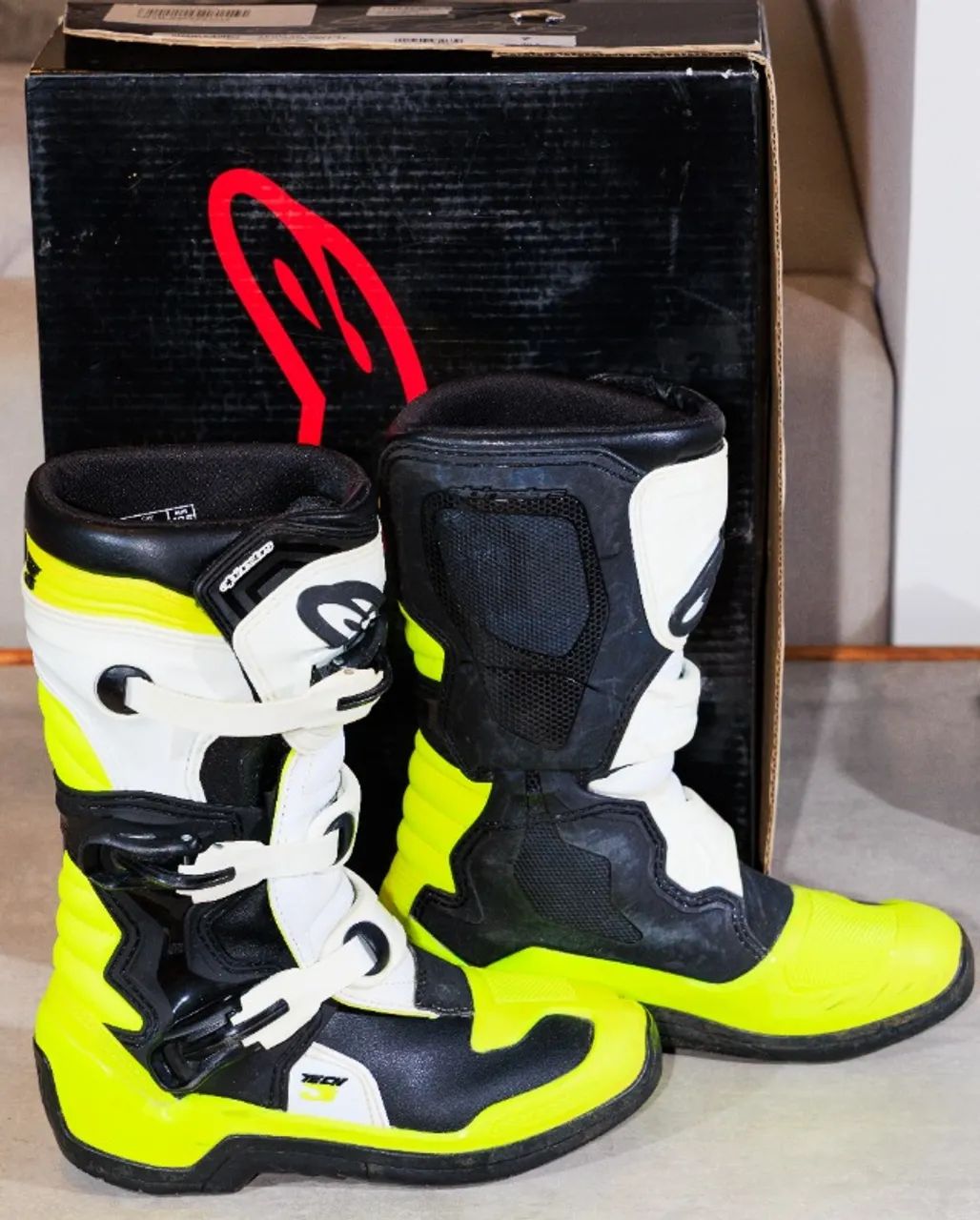 Bota Motocross AlpineStars Tech 3S Youth Infantil tam 36/37 - Foto 4