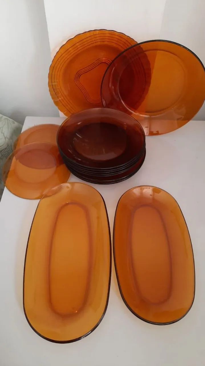 Conjunto Duralex ambar