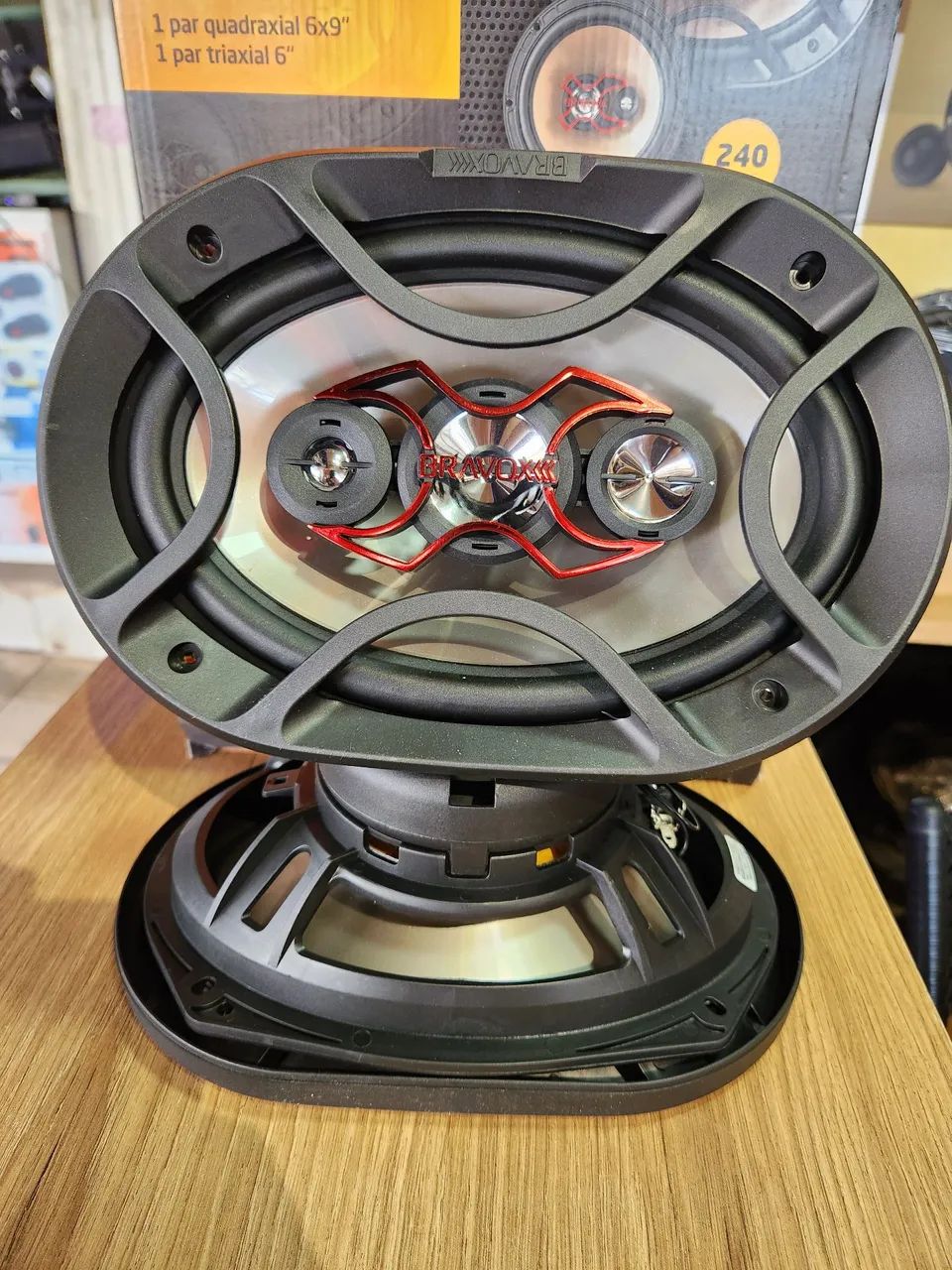 Alto-falantes bravox 69 e 6 kit facil - Foto 4