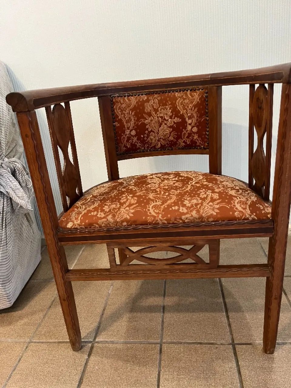 POLTRONA ANTIGA ART DÉCO ANOS 40 ORIGINAL