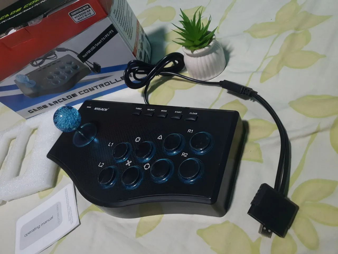Controle arcade para ps2, ps3, ps1, PC ou notebook