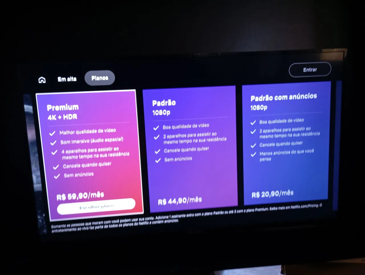 Tv em bom estado de conservação