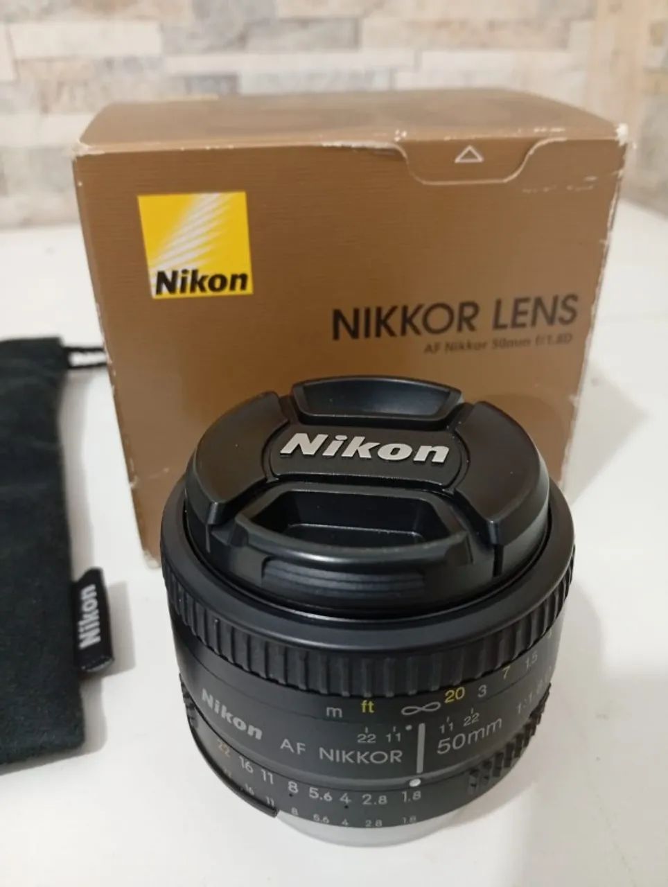 Lente Nikon 50mm 1.8, Muito nova 