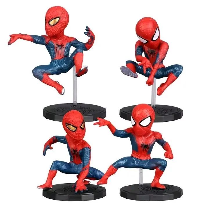 Kit 4 Bonecos Spiderman miniaturas! Action Figure! (NOVO) 