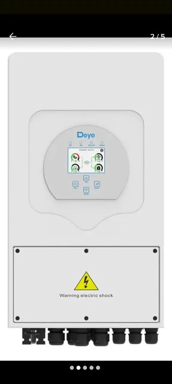 INVERSOR HÍBRIDO DEYE 5K US (127/220V) ON/OFF GRID [SG01LP1-US] - Foto 3