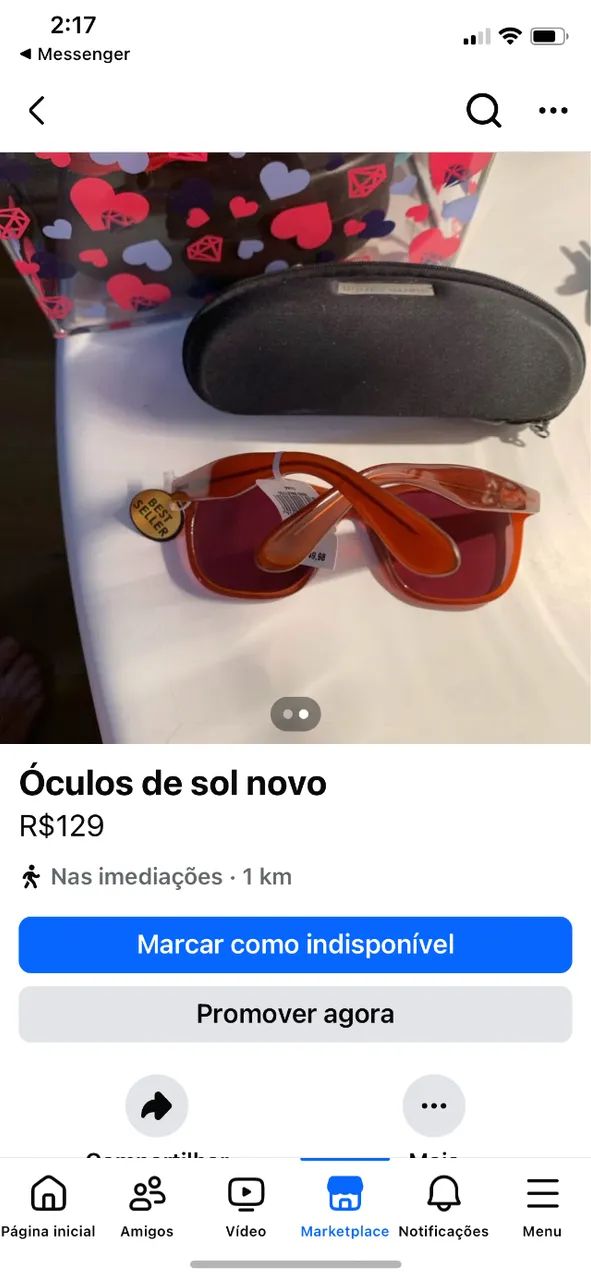Óculos de Sol novo - Foto 3
