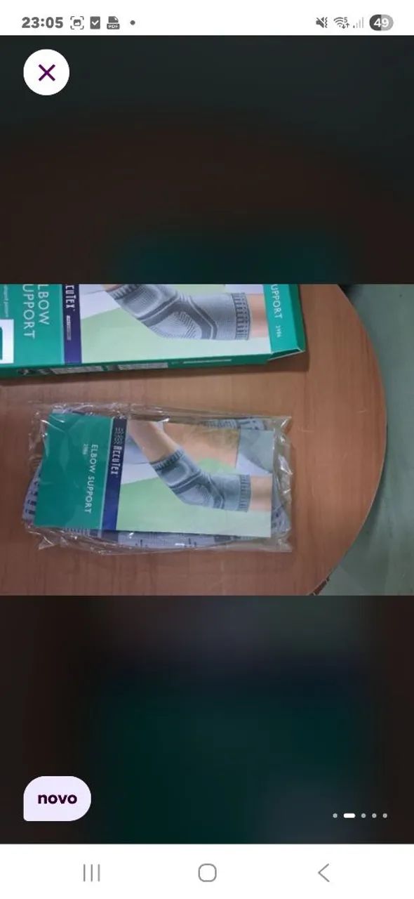 Cotoveleira original na caixa 