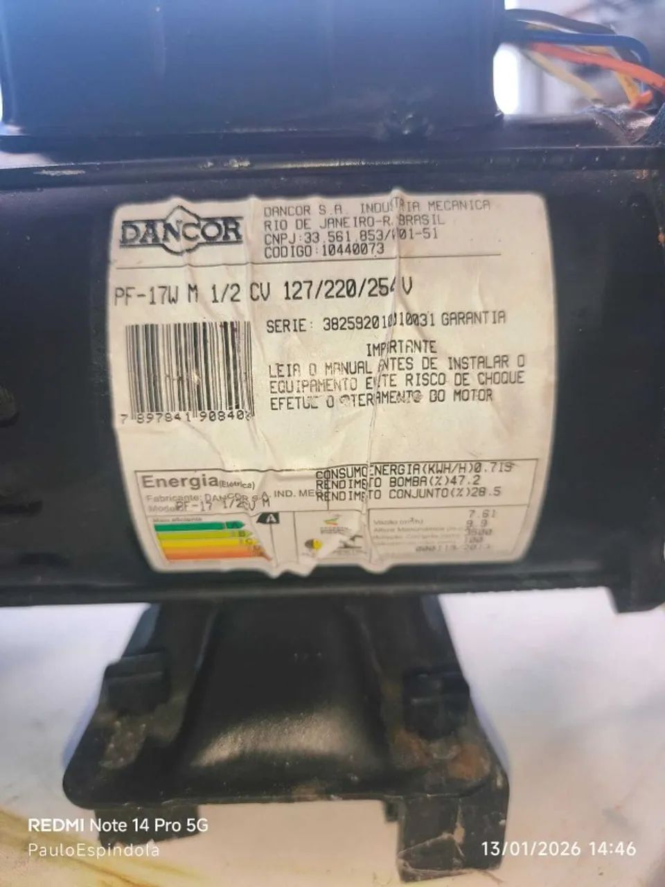 #Bomba #Dancor 1/2 cv 127/220v #autoaspirante #Piscina