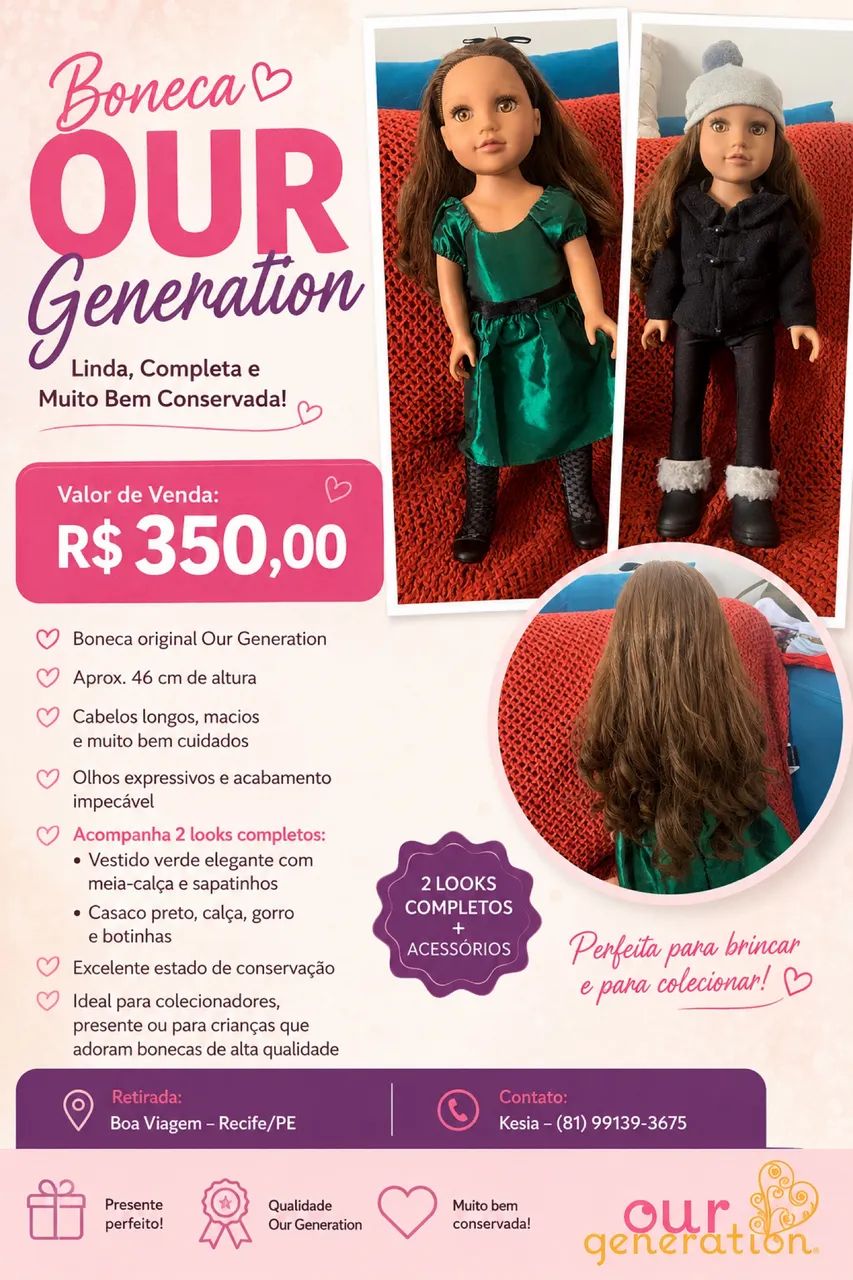 Boneca Our Generation 