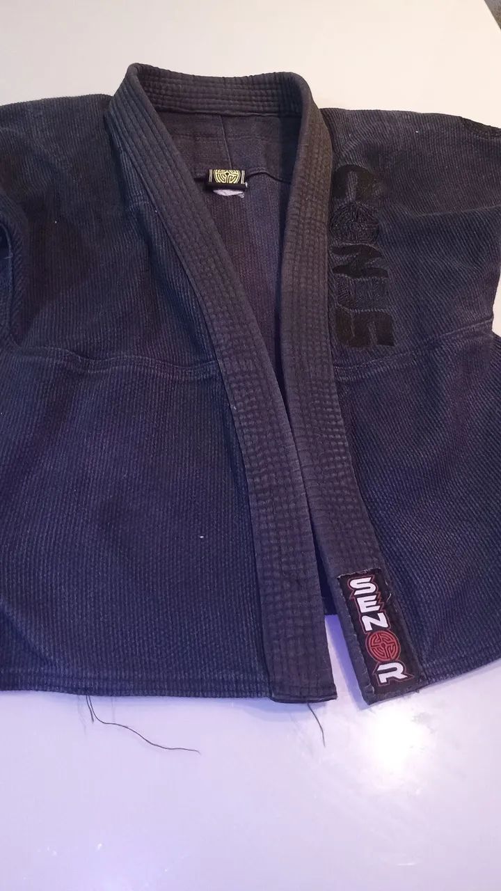 Kimono infantil preto jiu-jitsu 