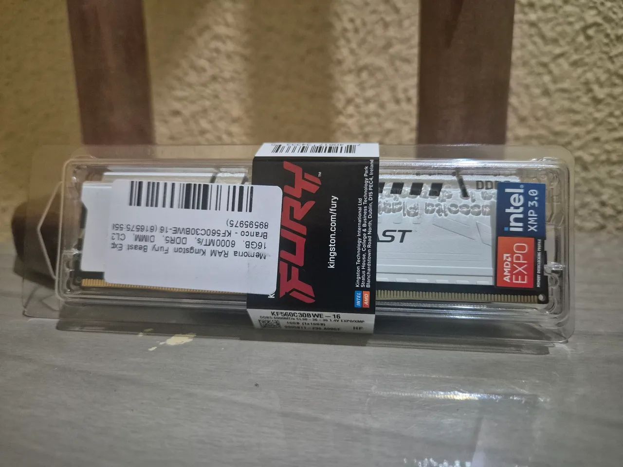 Memória Ram 16gb DDR5 6000mhz Kingston Fury - CL30