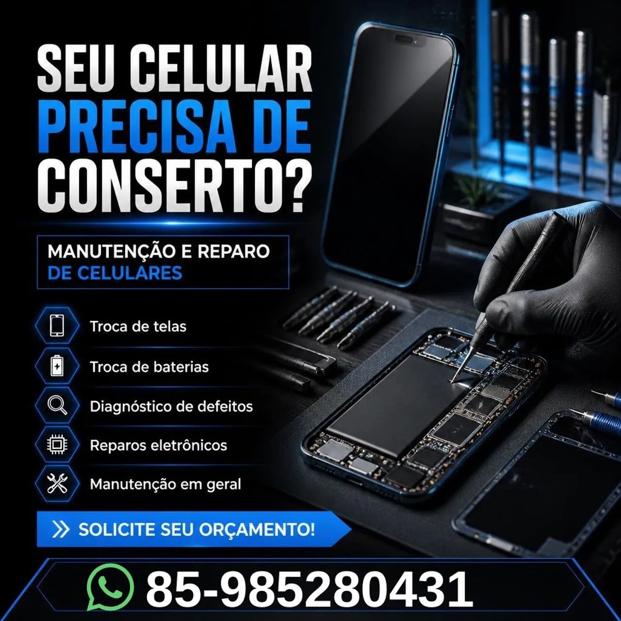 orçamento grátis para conserto de celular !!!