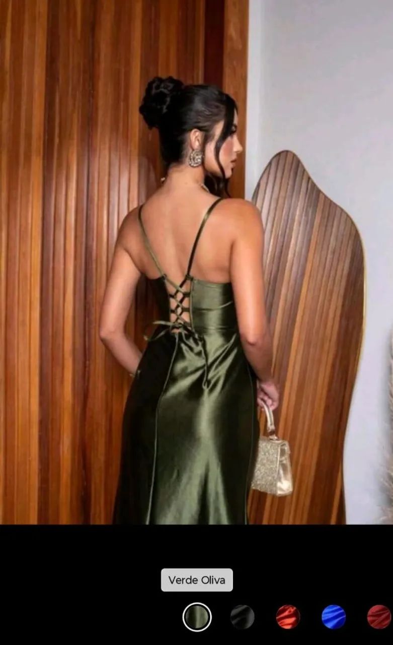 VESTIDO LONGO COM FENDA  - Foto 3