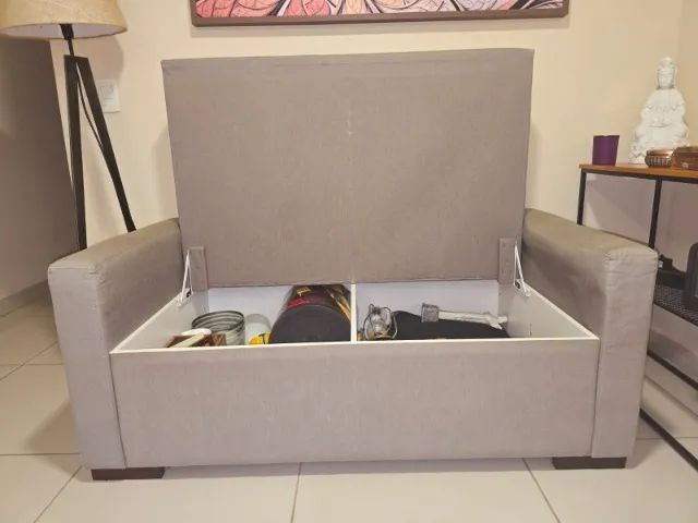 Sofa baú com puff incluso - Foto 3