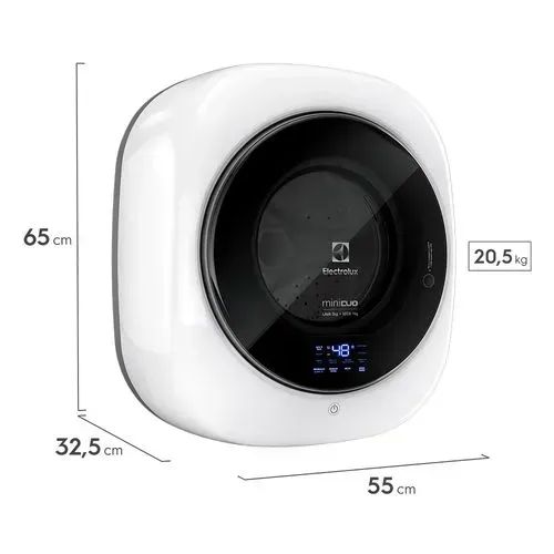 Mini Lava e Seca Electrolux 3kg Branca Compacta de Parede com Água Quente (LSE03) - 127V - Foto 3