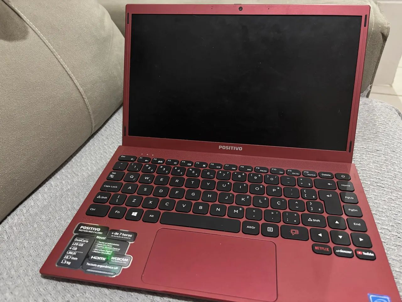 Notebook positivo Motion red