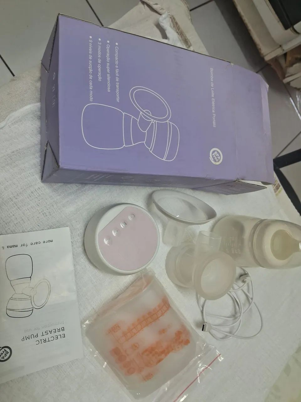 Bomba de leite elétrica portátil  - Foto 2
