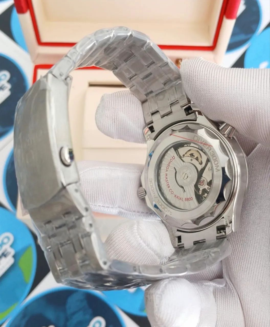RELOGIO SEAMASTER DIVER 300 COR BLUE E - Foto 5