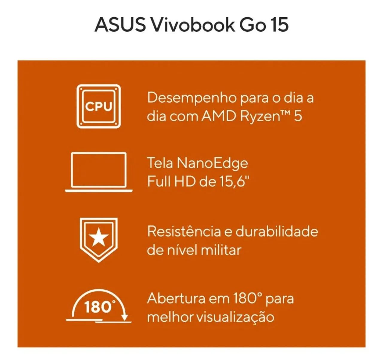 Notebook vivobook AMD Ryzen 5 (preço pra vender ligeiro) - Foto 4