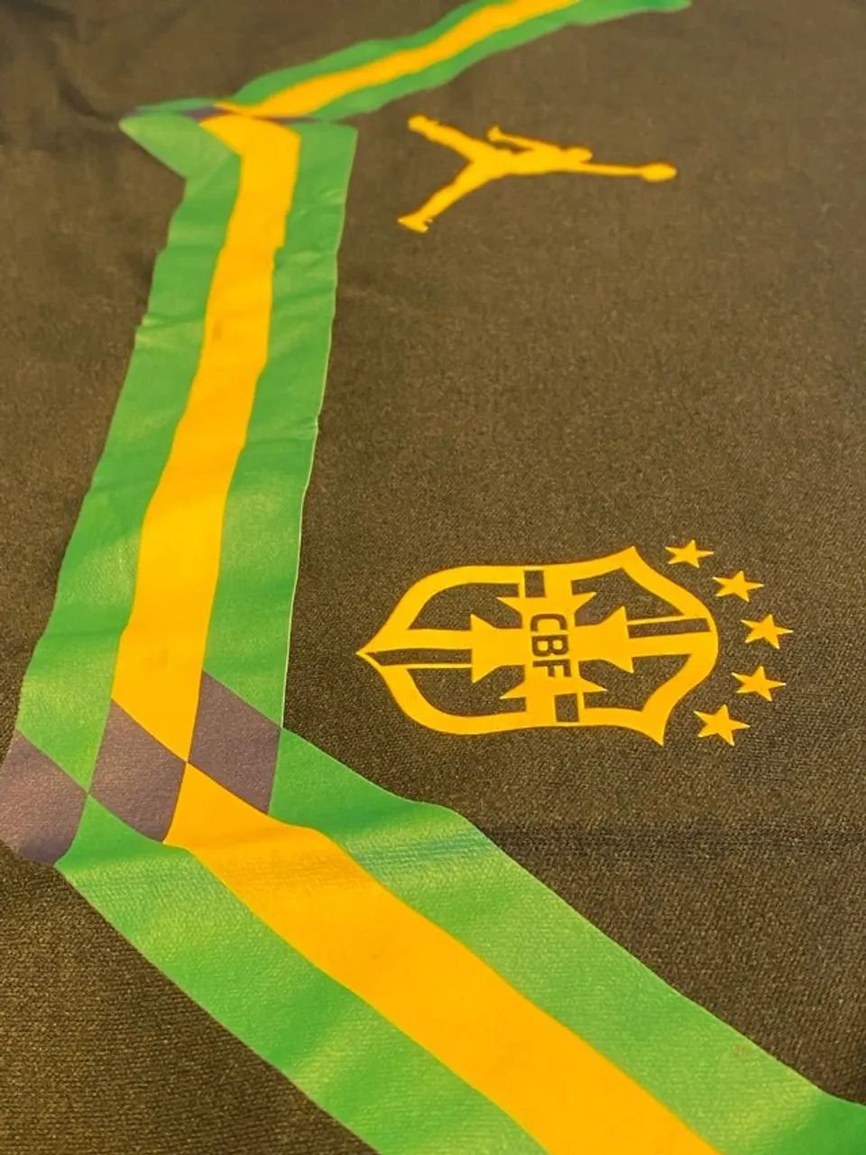 camiseta jordan brasil preta g - Foto 2