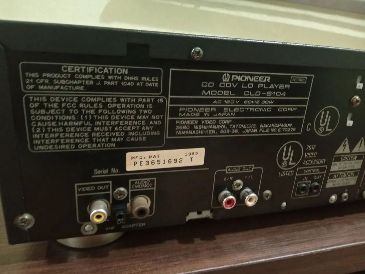 Pioneer CD laserDisc CLD S104 - Foto 4