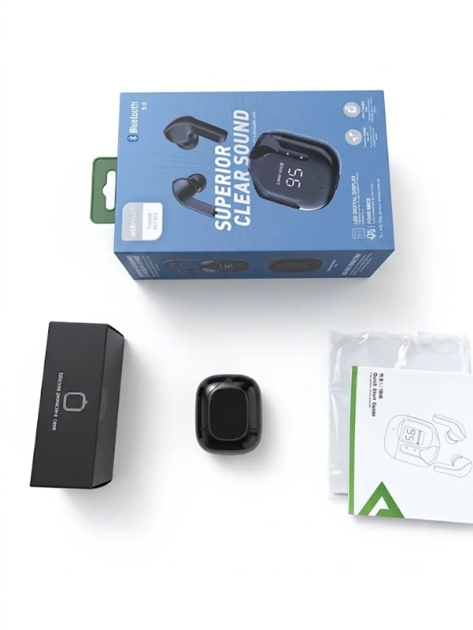 fone bluetooth 5.0 acefast cristal t6 - Foto 3