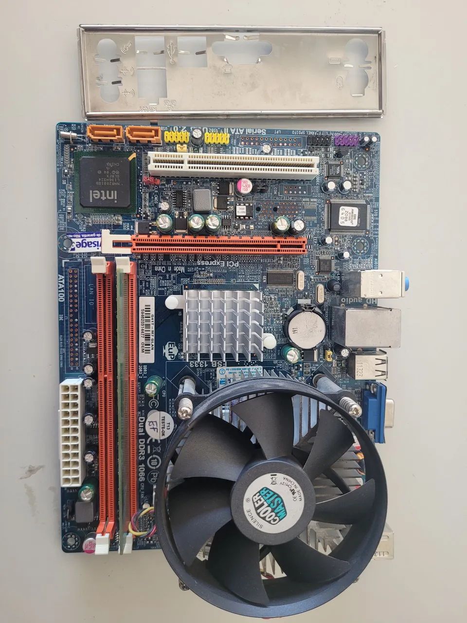 Placa Mãe G41T- M7 Processador + Memória - Foto 5