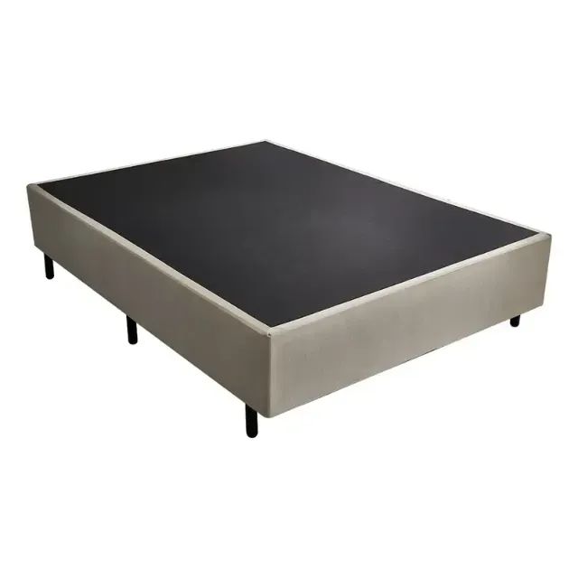 Base Box Casal Barcelona Suede Bege 138x188 