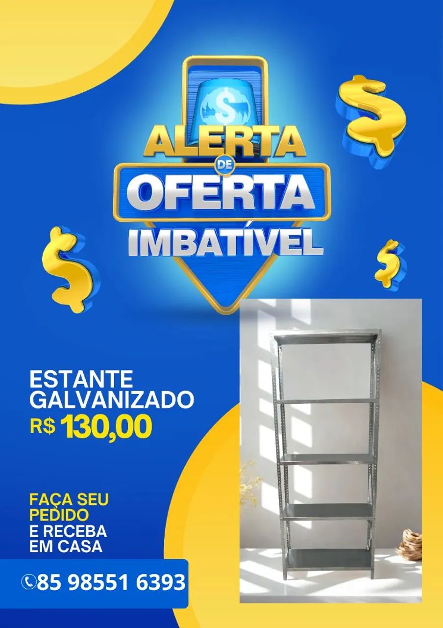 PRATELEIRAS DE AÇO GALVANIZADO EM OFERTA  - Foto 2