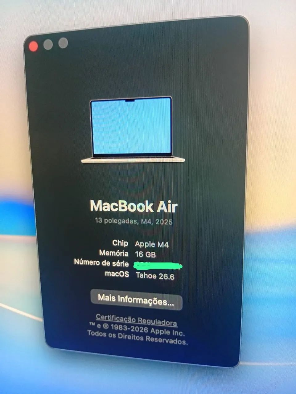 Macbook air m4, na garantia com NF e caixa - Foto 5