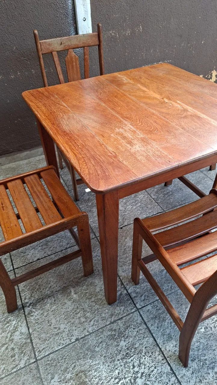 Mesa em madeira maciça reforçada leia  - Foto 4